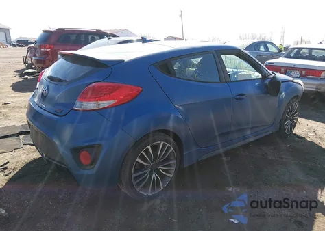 2016 Hyundai Veloster Turbo Rally Edition z USA, uszkodzony, nr VIN KMHTC6AE5GU265626